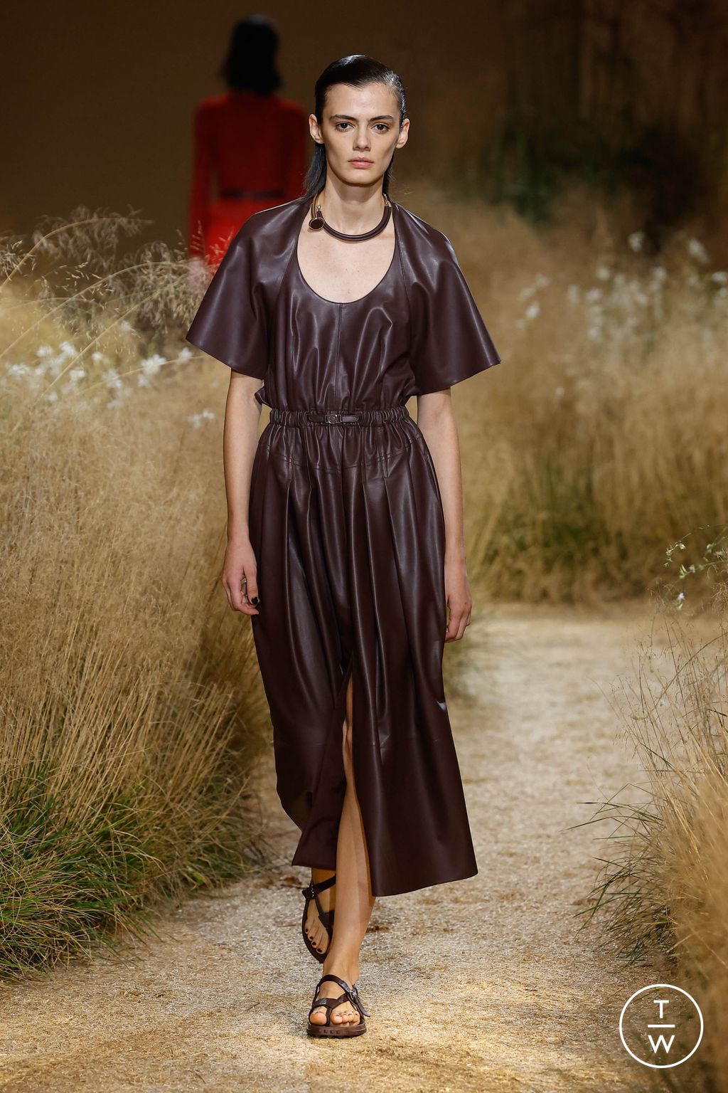 Fashion Week Paris Spring/Summer 2024 look 59 from the Hermès collection 女装