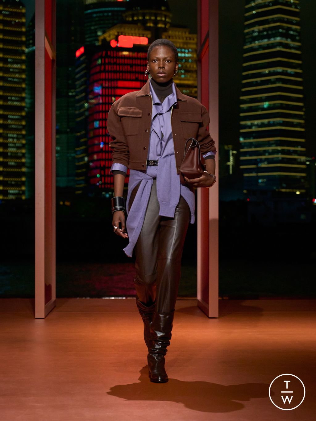 Fashion Week Paris Resort 2026 look 6 from the Hermès collection 女装