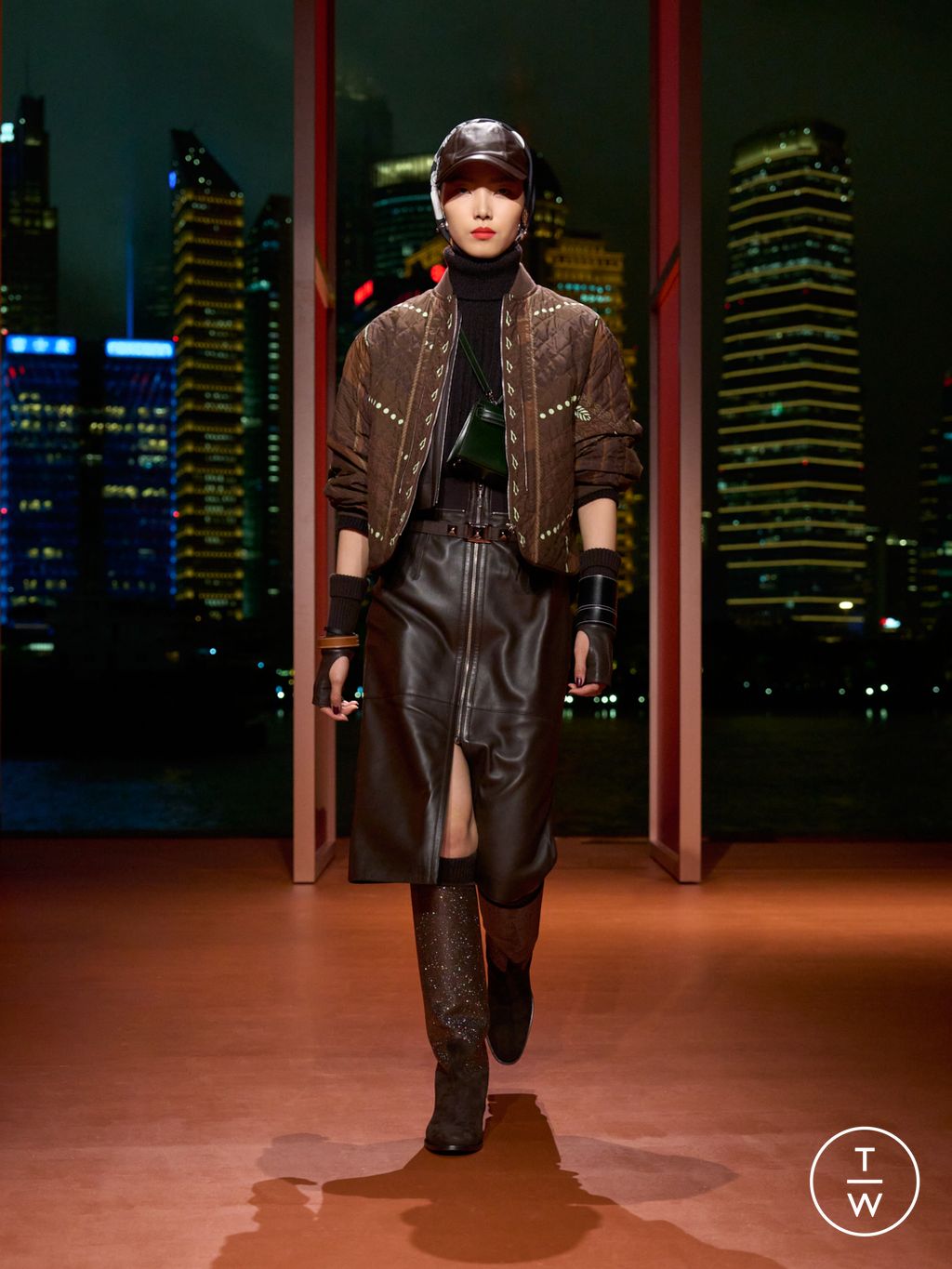 Fashion Week Paris Resort 2026 look 7 de la collection Hermès womenswear