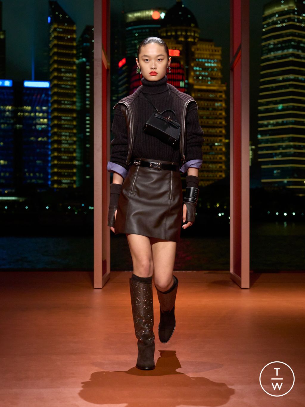 Fashion Week Paris Resort 2026 look 12 de la collection Hermès womenswear