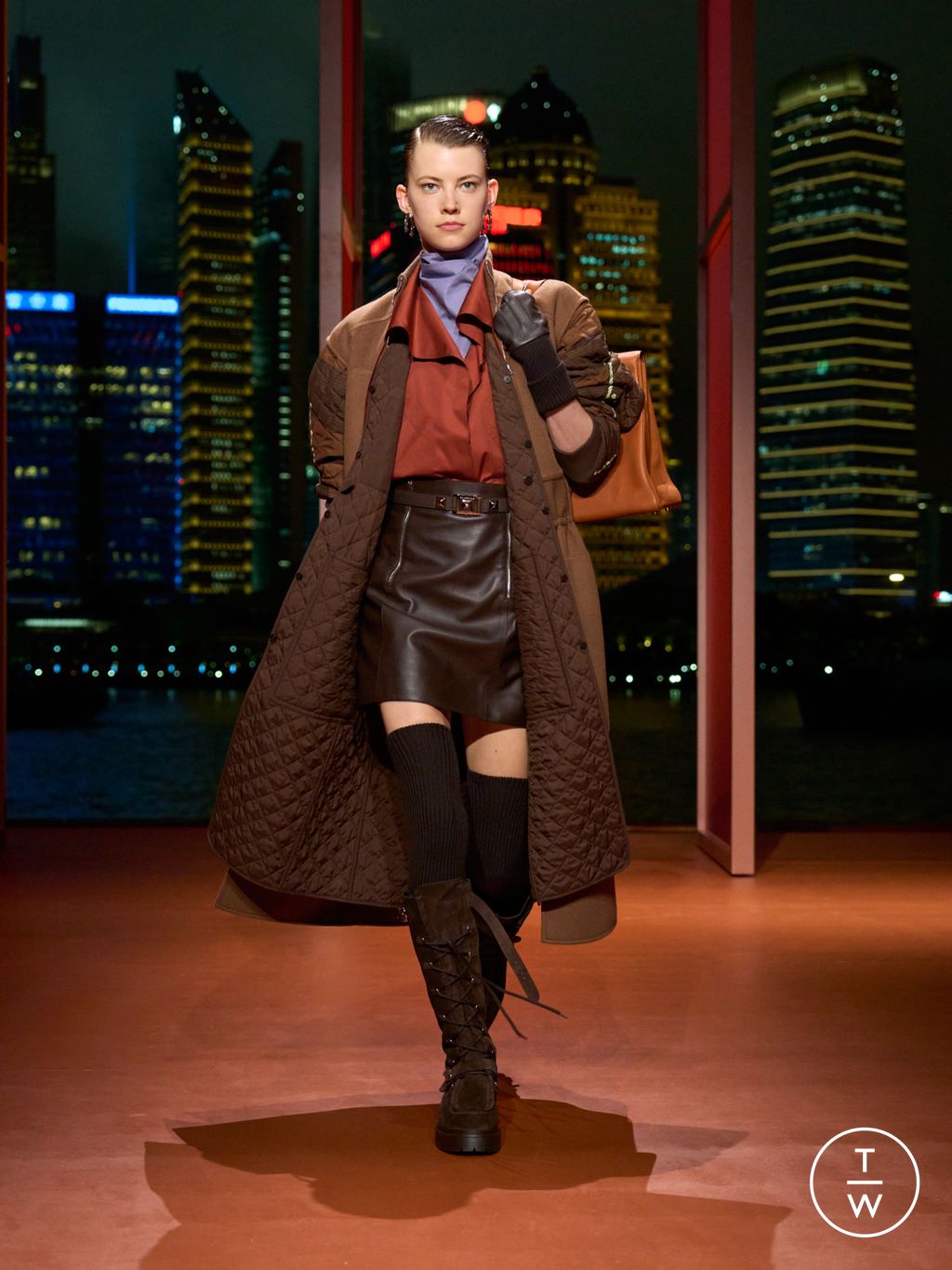 Fashion Week Paris Resort 2026 look 14 de la collection Hermès womenswear