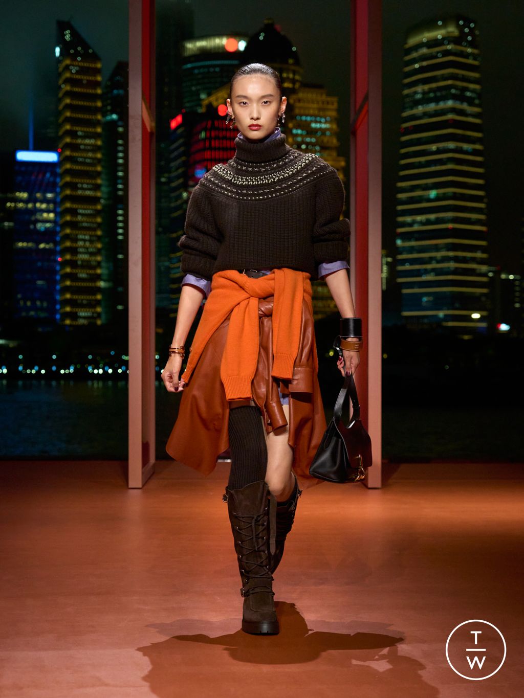 Fashion Week Paris Resort 2026 look 15 from the Hermès collection 女装