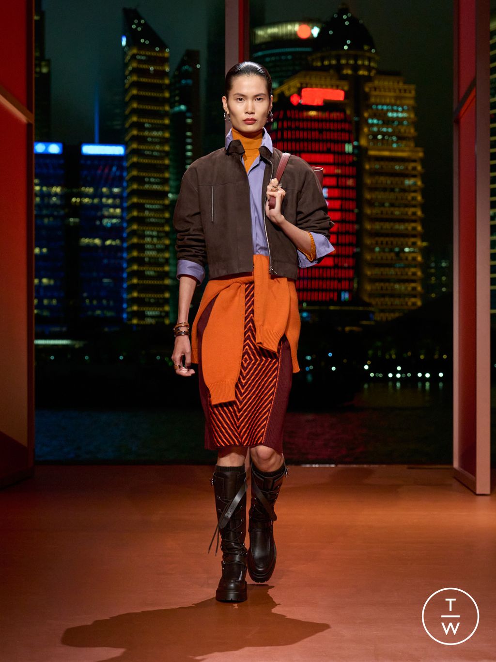 Fashion Week Paris Resort 2026 look 17 de la collection Hermès womenswear