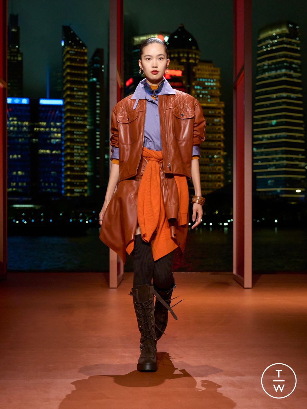 Fashion Week Paris Resort 2026 look 21 from the Hermès collection 女装