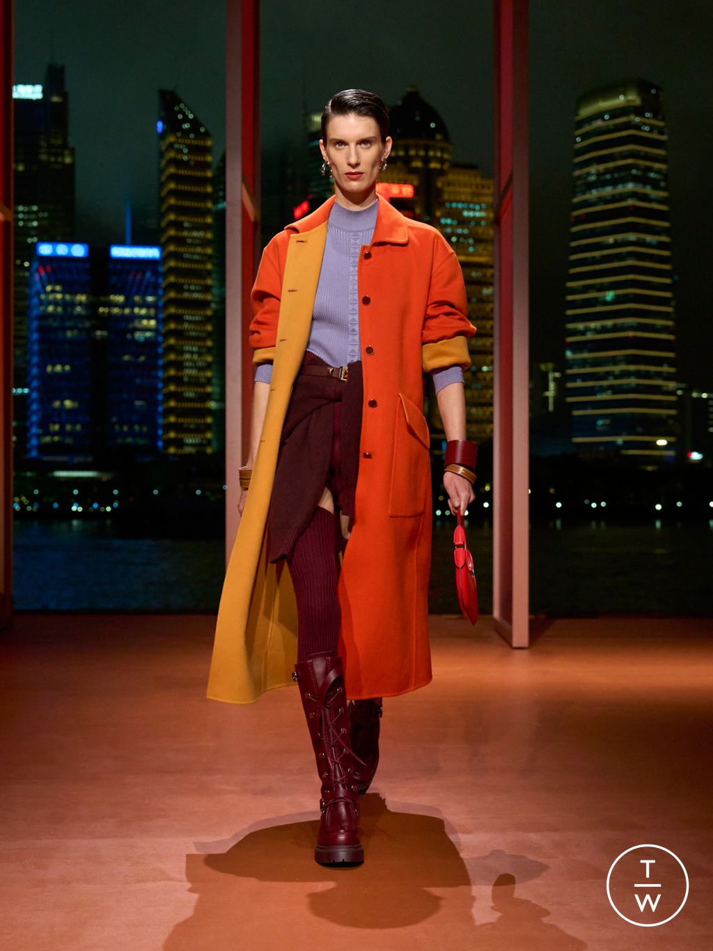 Fashion Week Paris Resort 2026 look 28 from the Hermès collection 女装
