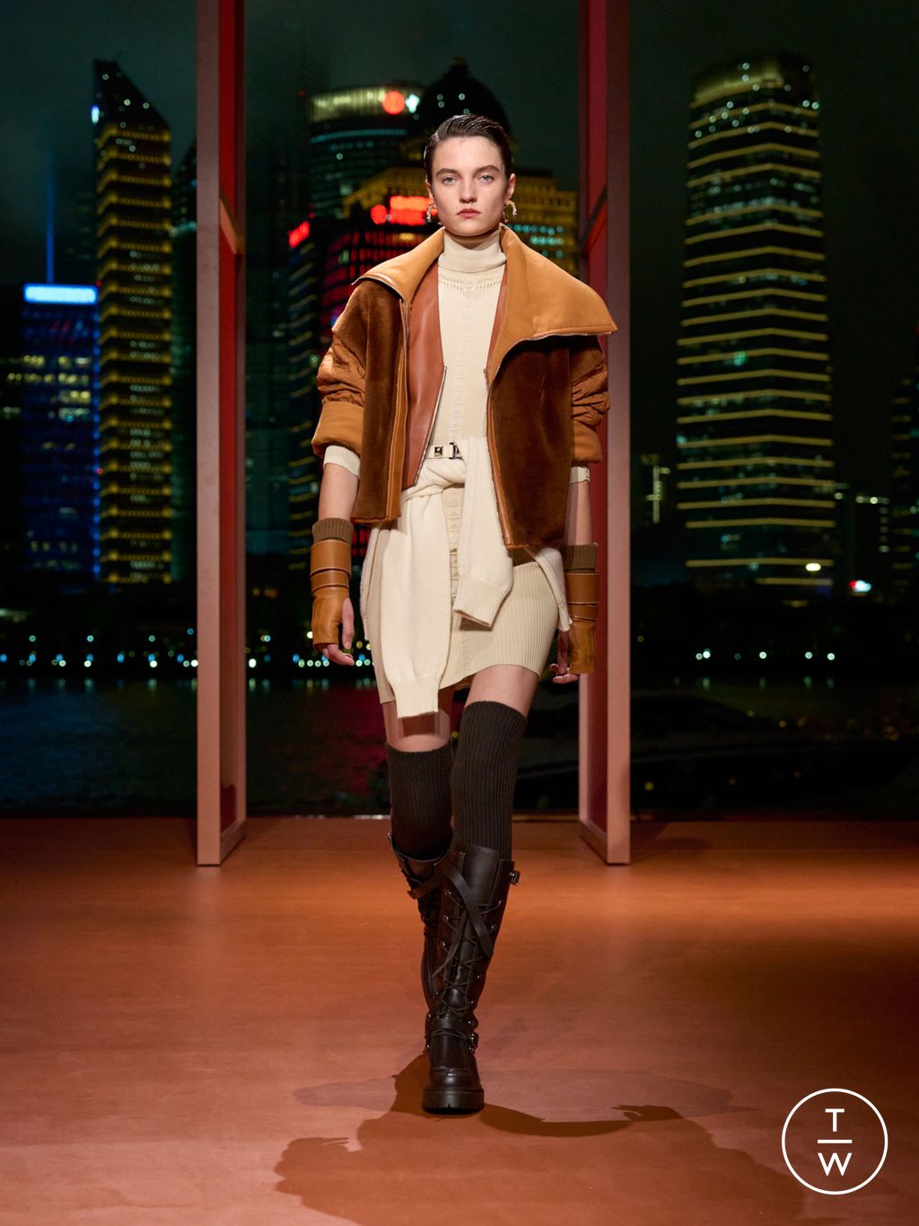 Fashion Week Paris Resort 2026 look 39 from the Hermès collection 女装