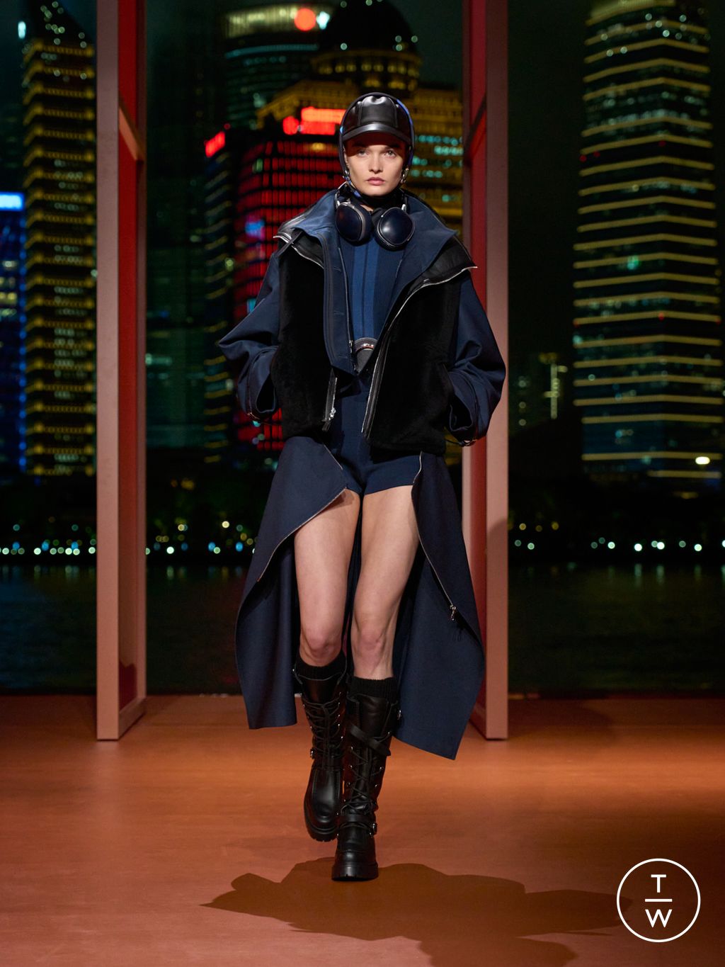 Fashion Week Paris Resort 2026 look 54 from the Hermès collection womenswear