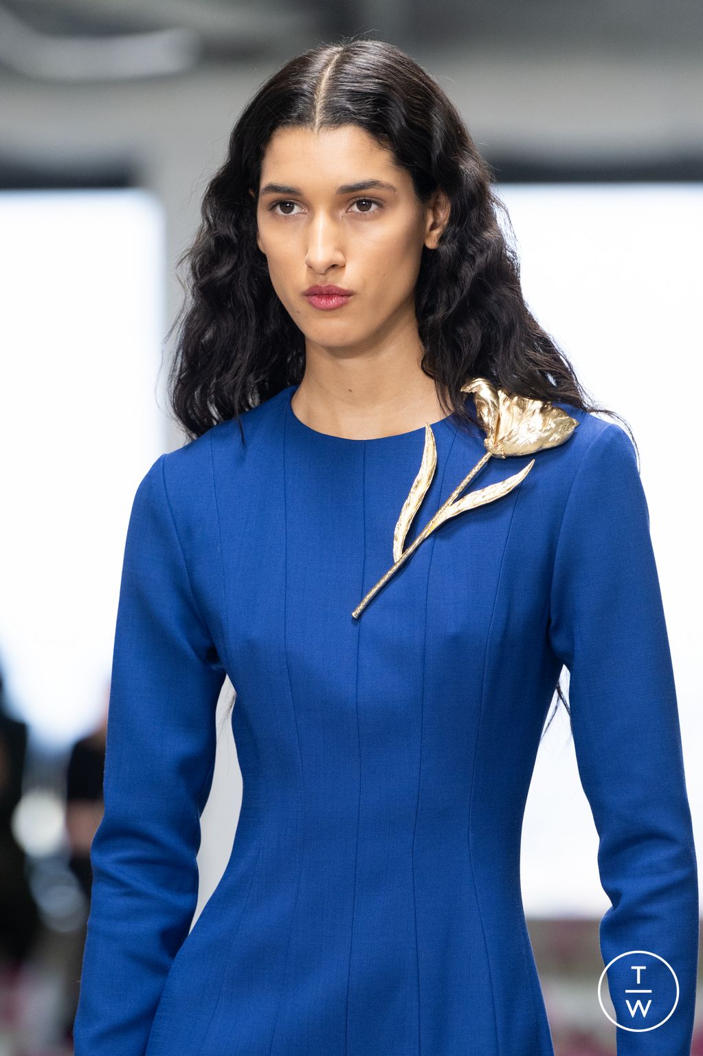 Fashion Week New York Fall/Winter 2025 look 2 from the Carolina Herrera collection womenswear accessories