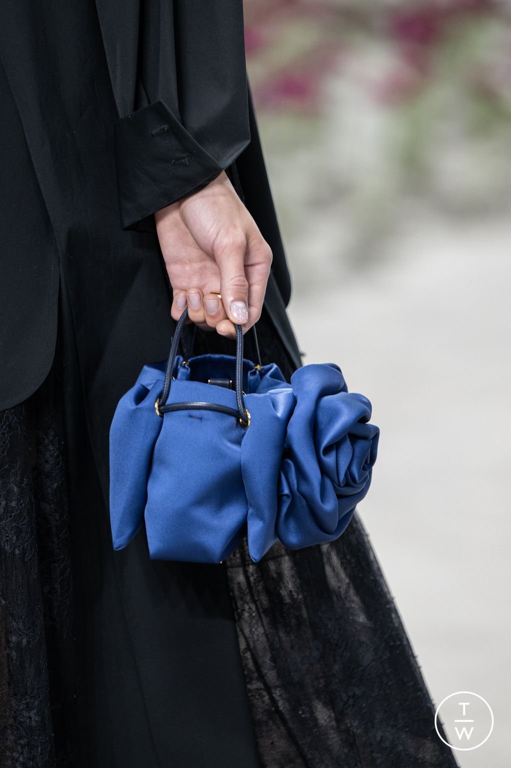 Fashion Week New York Fall/Winter 2025 look 50 from the Carolina Herrera collection womenswear accessories