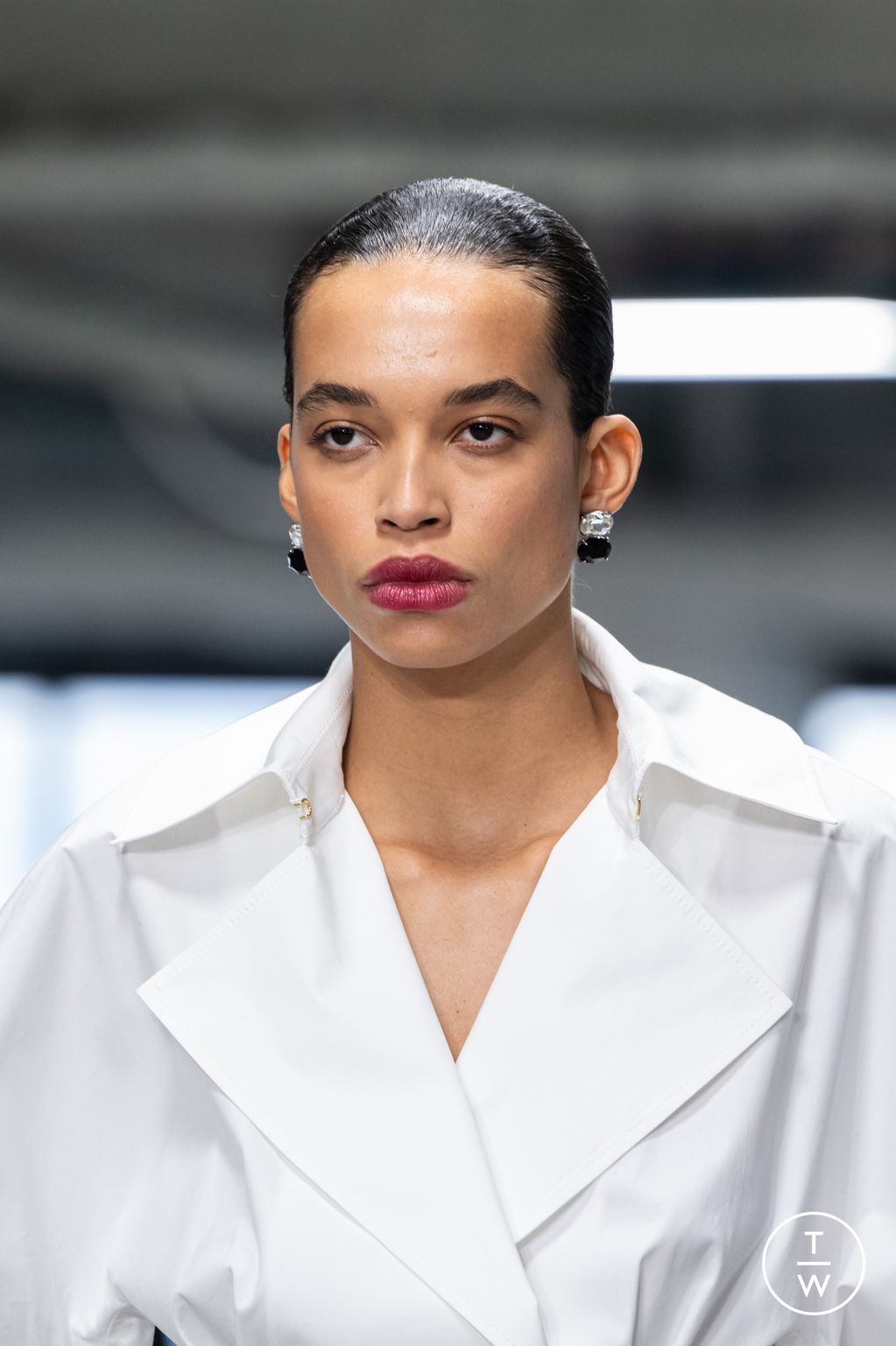 Fashion Week New York Fall/Winter 2025 look 52 from the Carolina Herrera collection womenswear accessories