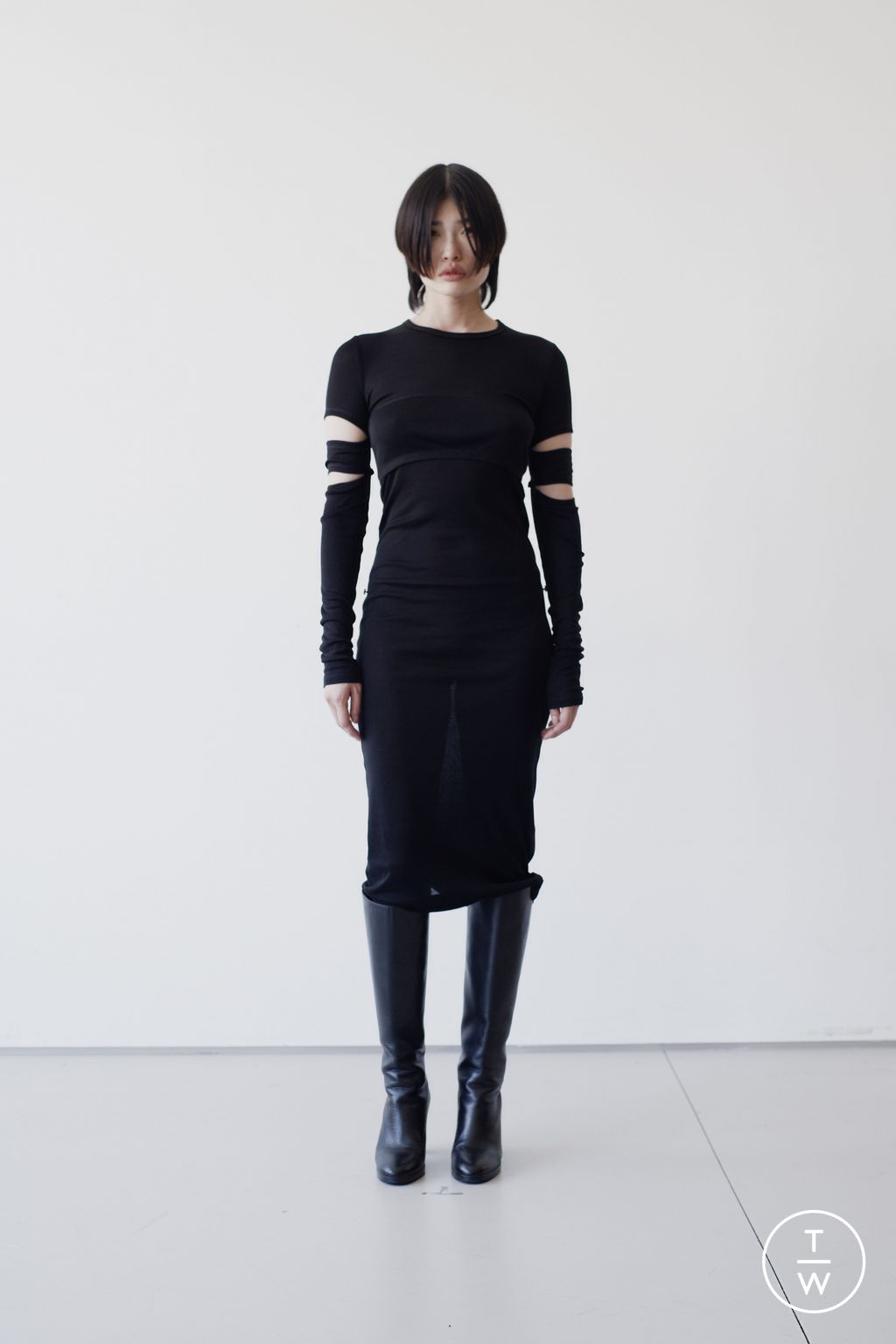 Fashion Week New York Resort 2025 look 12 from the Helmut Lang collection womenswear