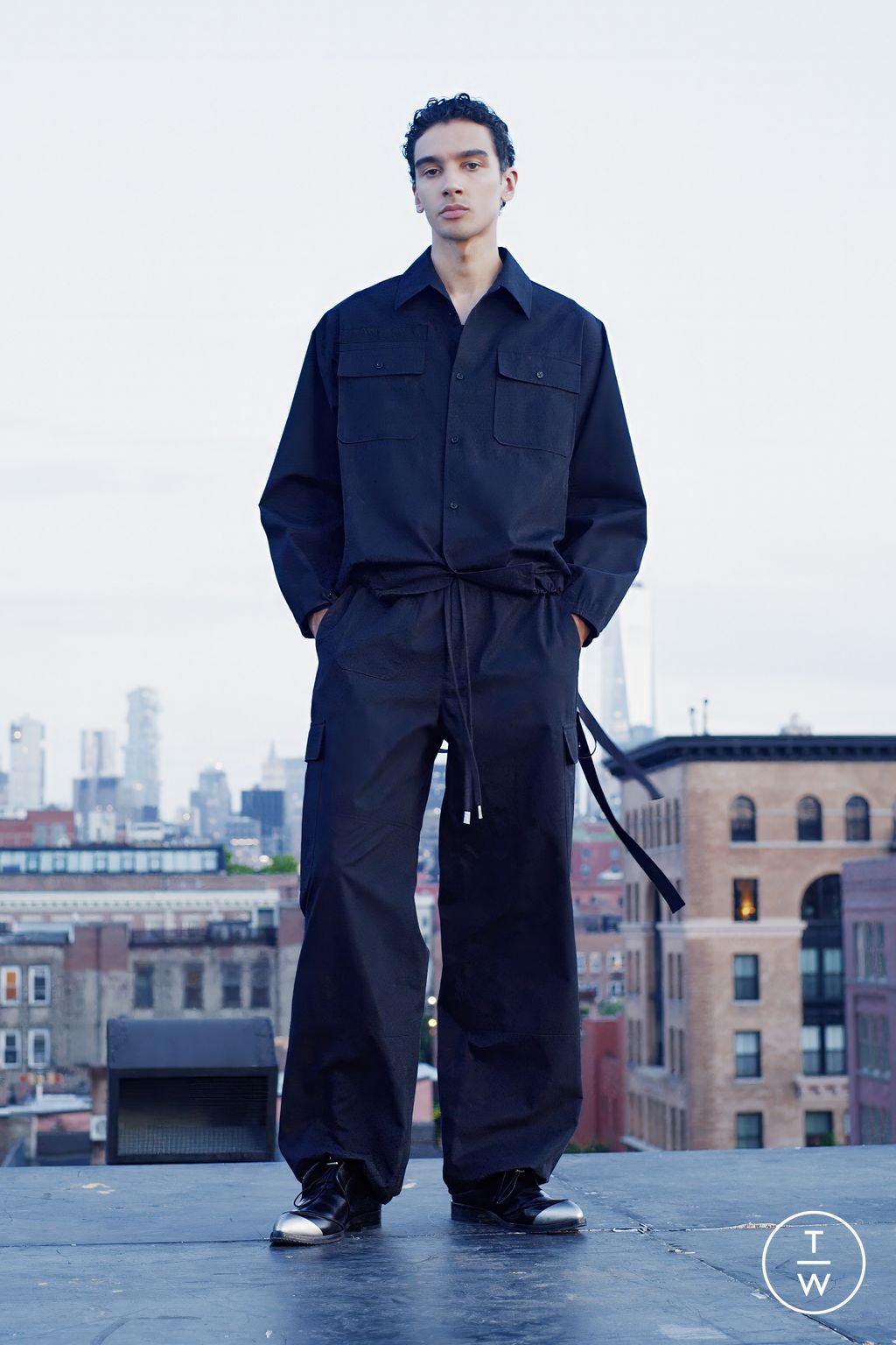 Fashion Week New York Resort 2025 look 13 from the Helmut Lang collection womenswear