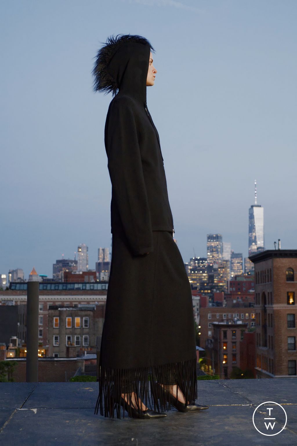 Fashion Week New York Resort 2025 look 33 from the Helmut Lang collection womenswear
