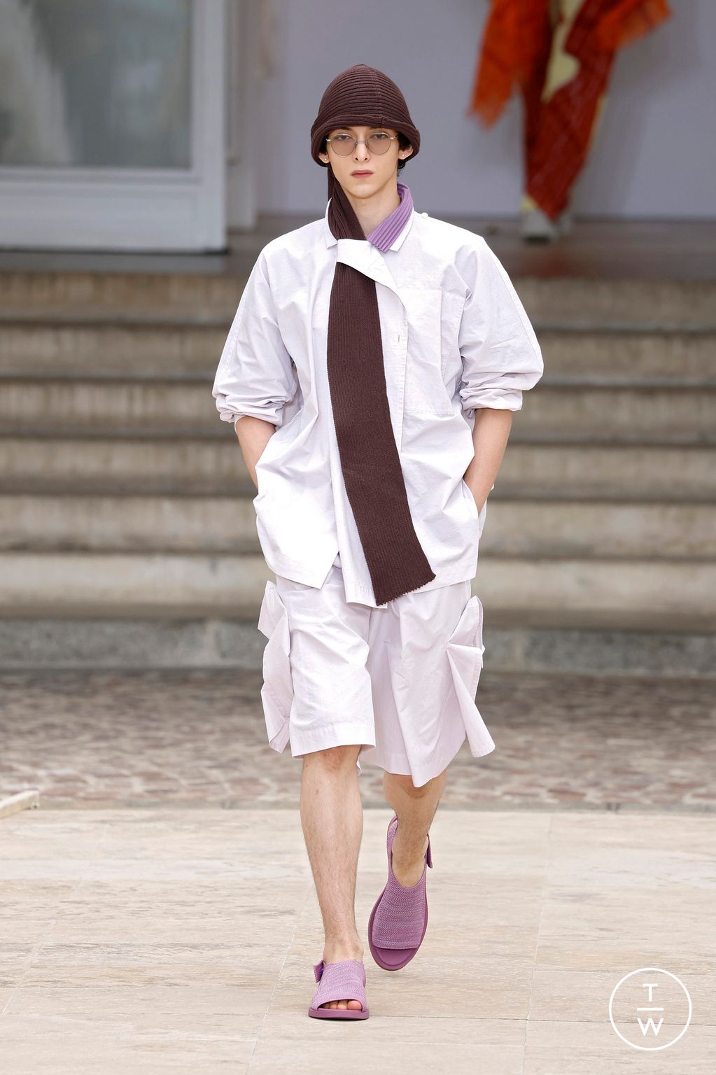 Fashion Week Paris Spring-Summer 2025 look 12 from the HOMME PLISSÉ ISSEY MIYAKE collection 男装
