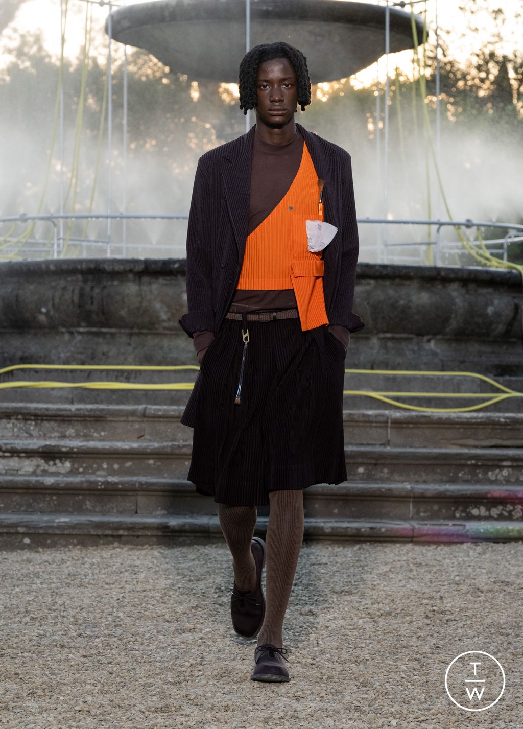Fashion Week Florence - Pitti Spring/Summer 2026 look 3 de la collection Homme Plissé Issey Miyake menswear