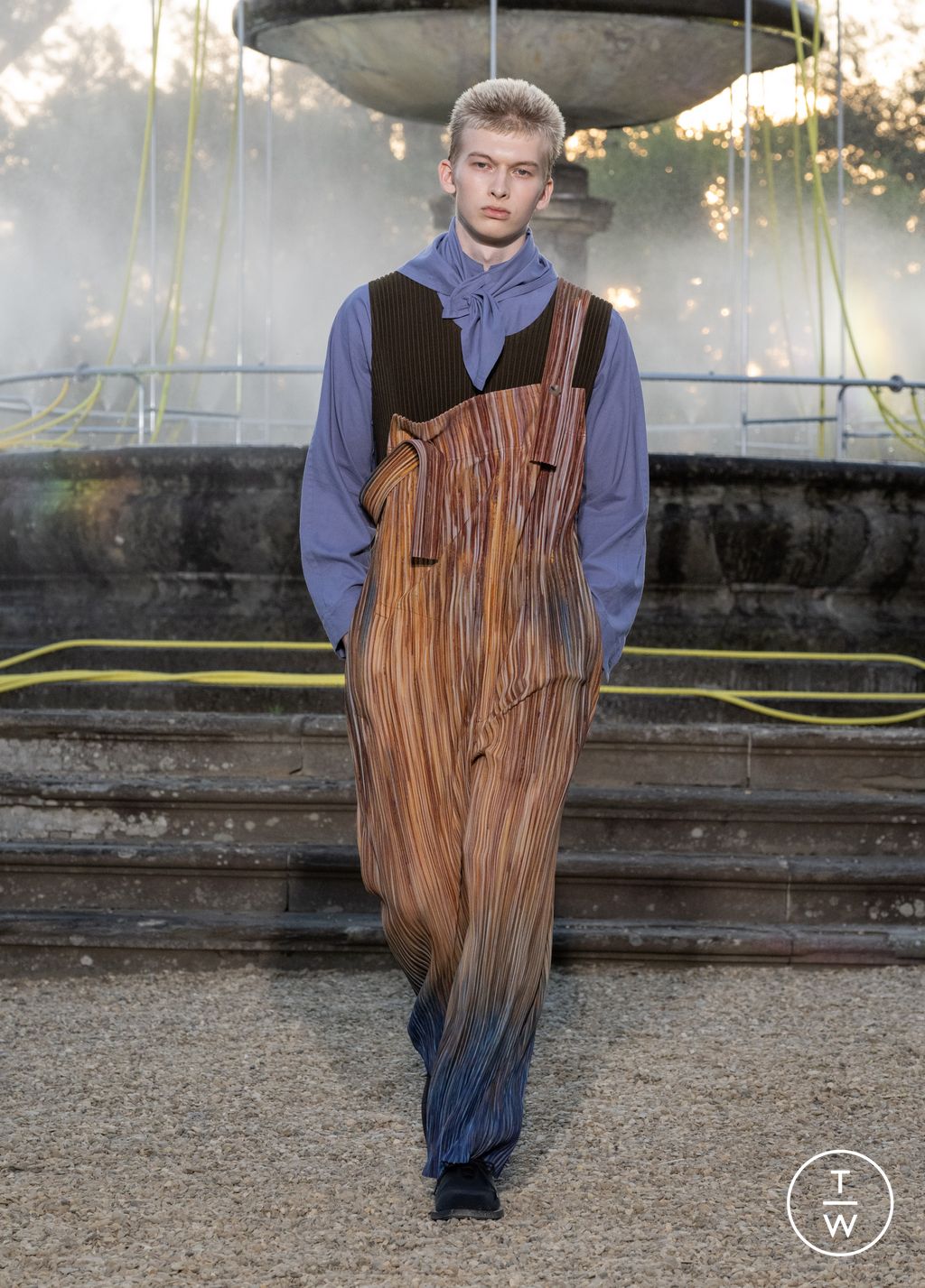 Fashion Week Florence - Pitti Spring/Summer 2026 look 29 from the Homme Plissé Issey Miyake collection menswear