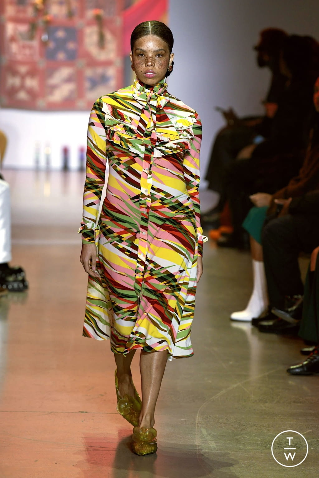 Fashion Week New York Fall/Winter 2022 look 7 de la collection House of Aama womenswear