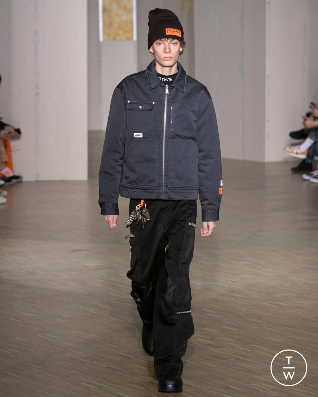 Fashion Week Paris Fall/Winter 2020 look 1 from the Heron Preston collection menswear