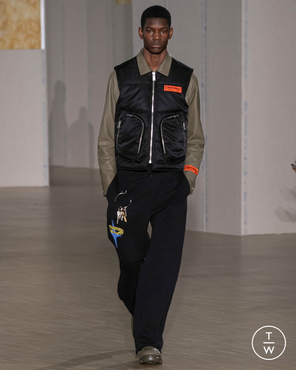 Fashion Week Paris Fall/Winter 2020 look 23 from the Heron Preston collection menswear