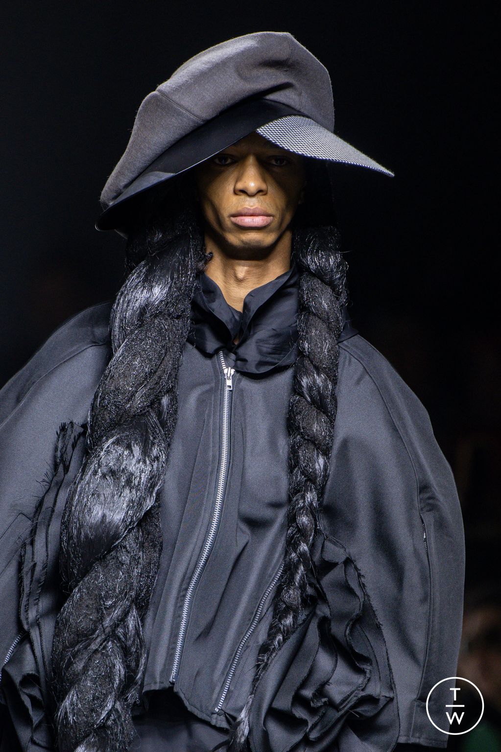 Fashion Week Paris Spring/Summer 2026 look 39 from the Comme des Garçons Homme Plus collection menswear accessories