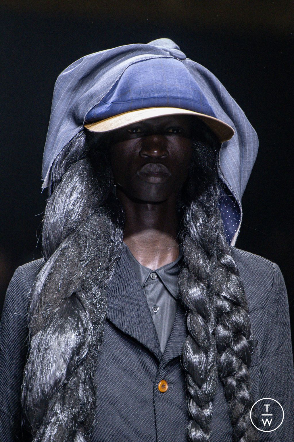 Fashion Week Paris Spring/Summer 2026 look 43 from the Comme des Garçons Homme Plus collection menswear accessories