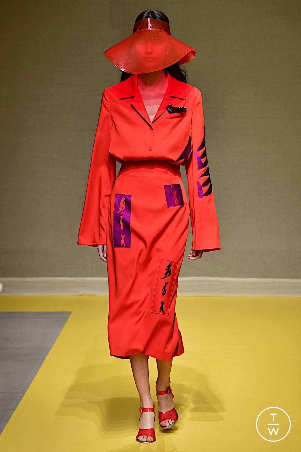 Fashion Week Milan Spring/Summer 2022 look 11 from the Hui collection womenswear