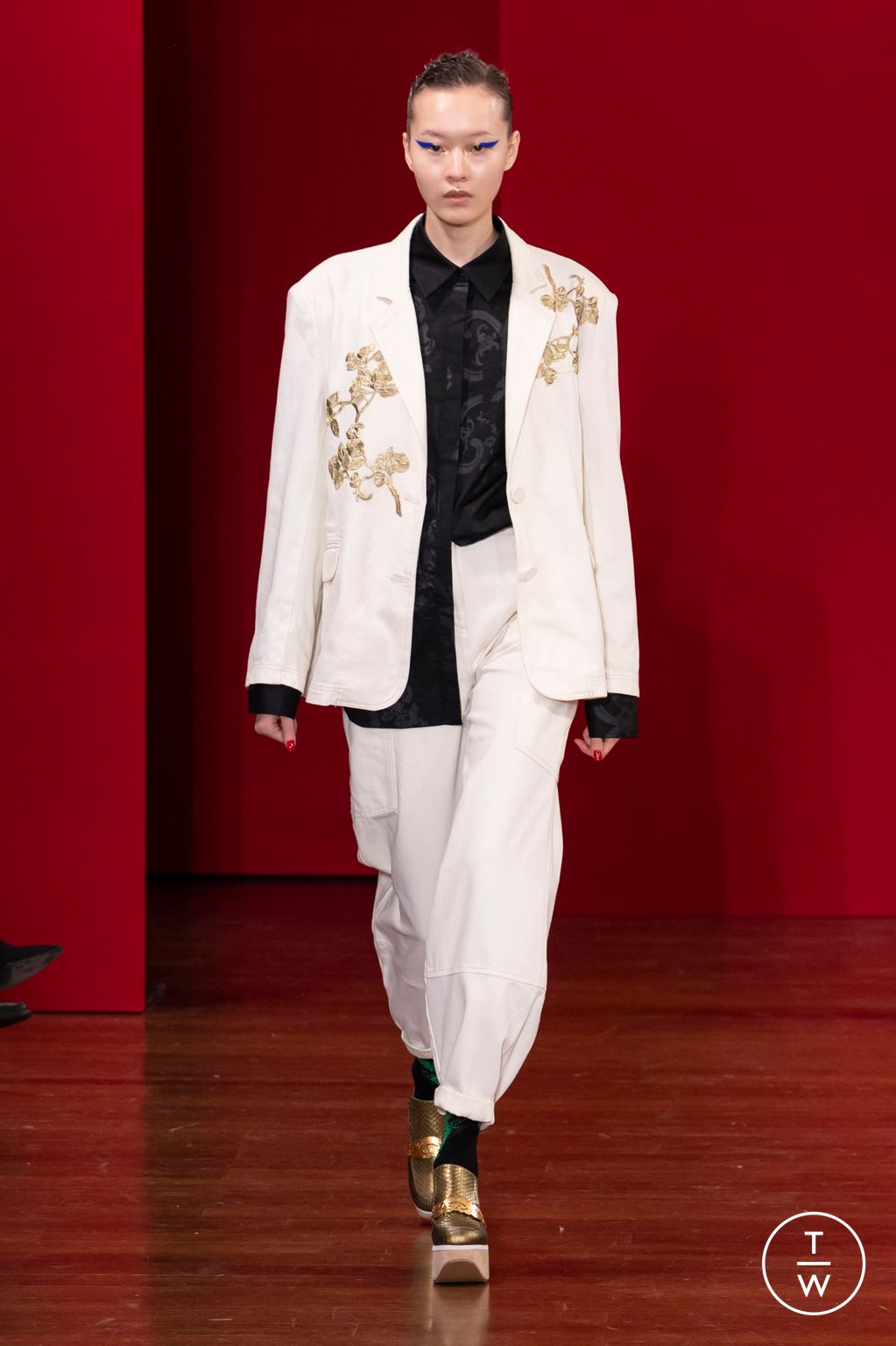 Fashion Week Milan Fall/Winter 2023 look 7 from the Hui collection womenswear