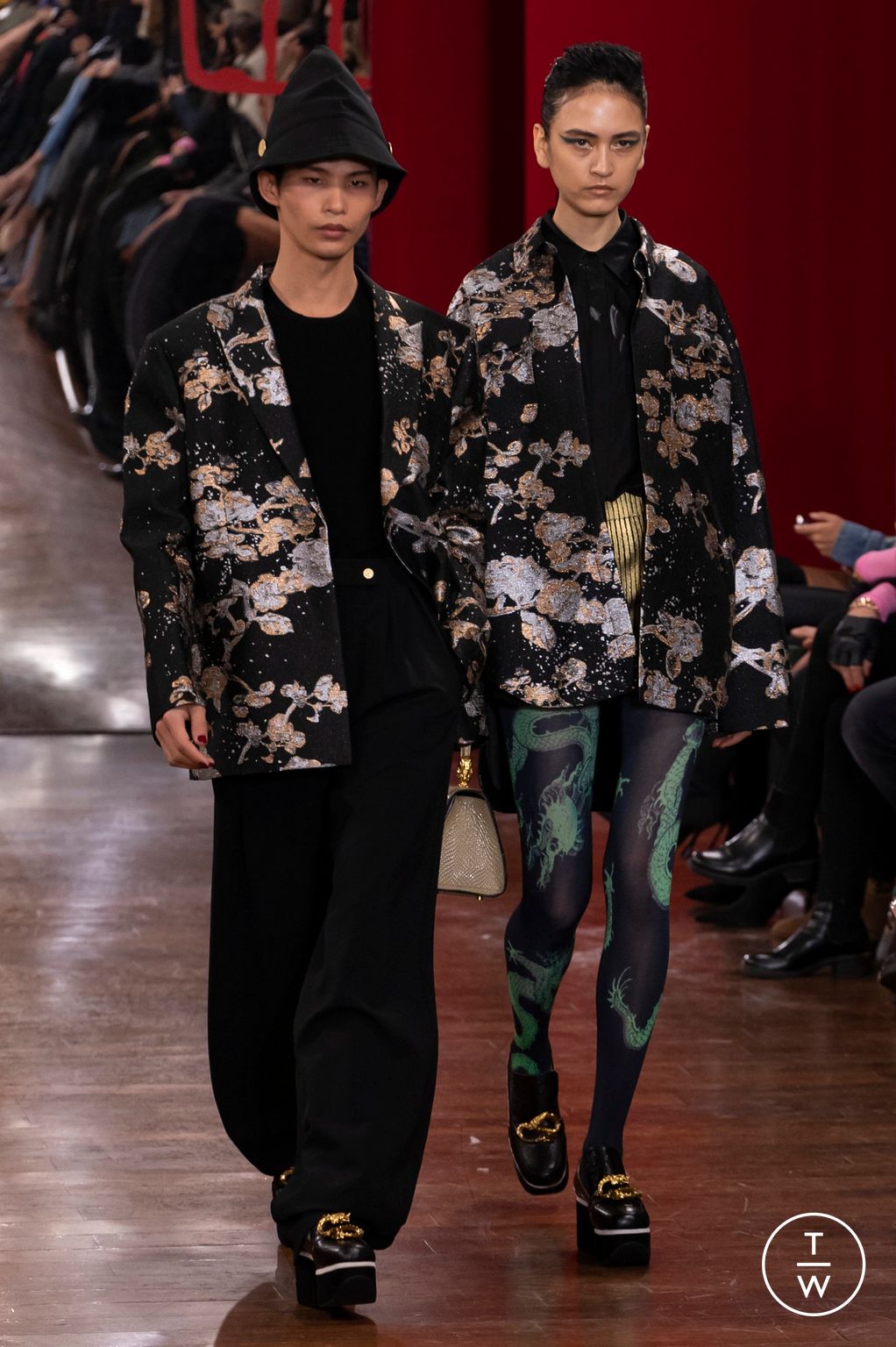 Fashion Week Milan Fall/Winter 2023 look 8 from the Hui collection womenswear