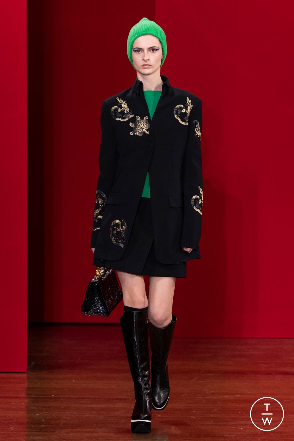 Fashion Week Milan Fall/Winter 2023 look 13 from the Hui collection womenswear