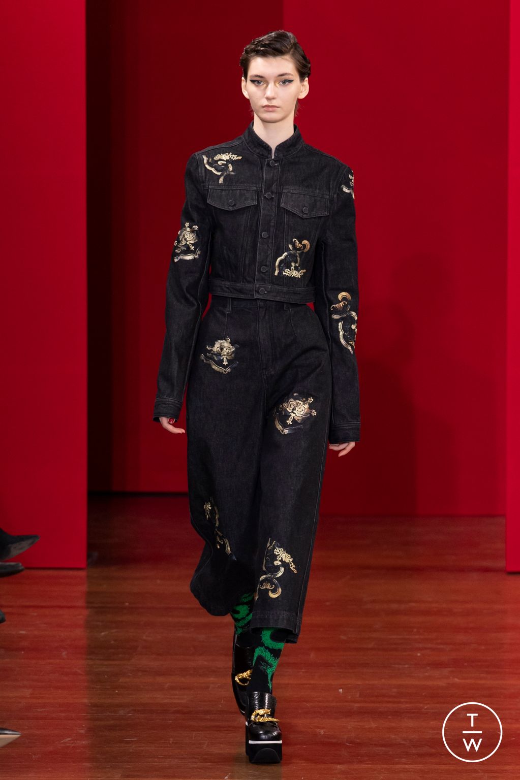 Fashion Week Milan Fall/Winter 2023 look 15 from the Hui collection 女装