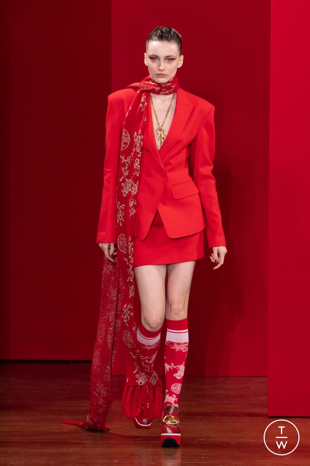 Fashion Week Milan Fall/Winter 2023 look 31 de la collection Hui womenswear