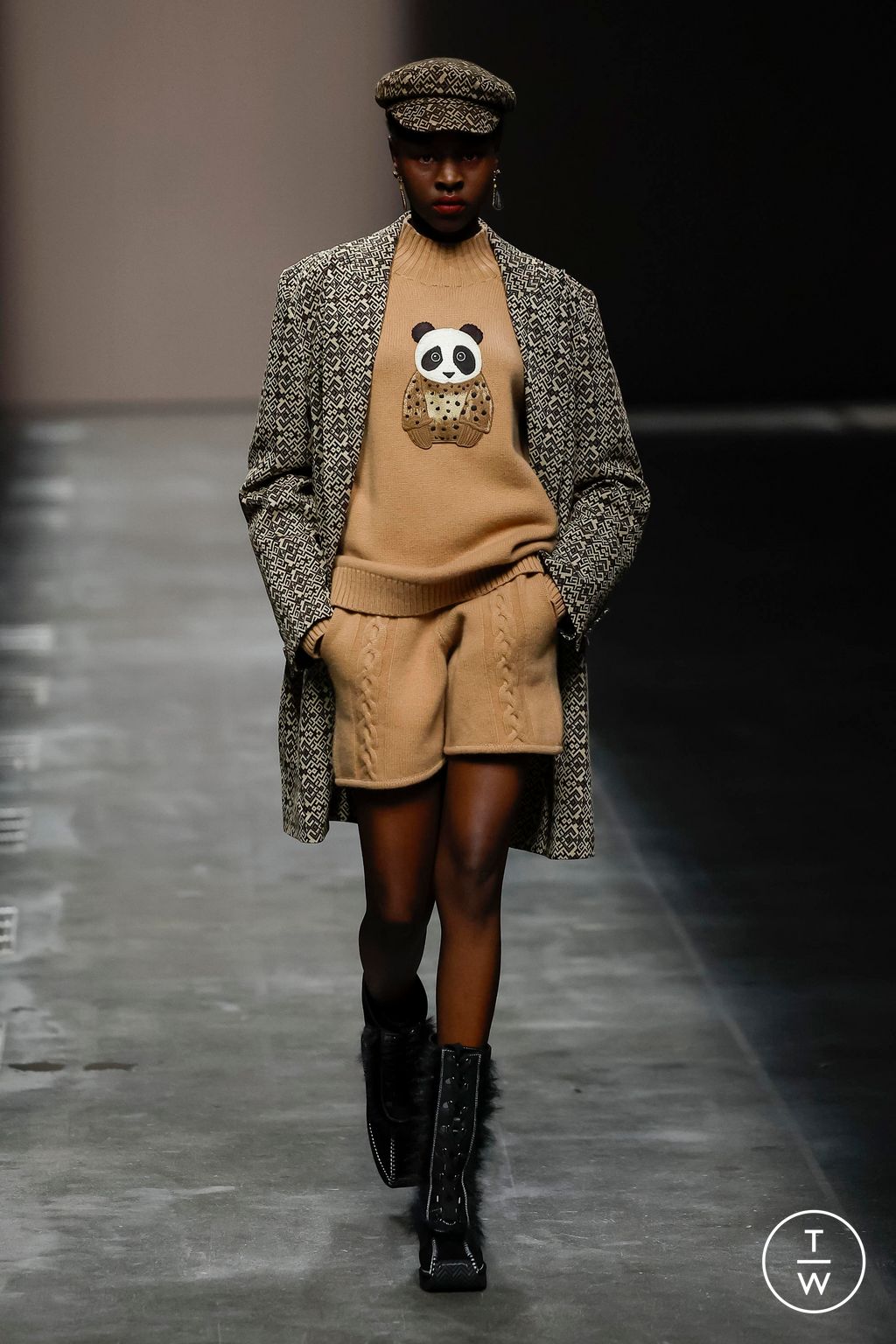 Fashion Week Milan Fall/Winter 2024 look 5 from the Hui collection 女装