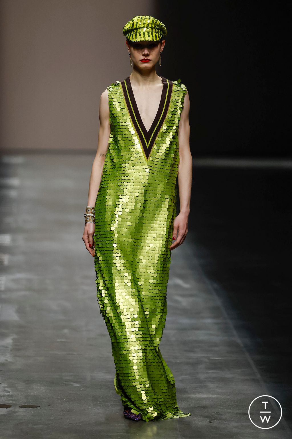 Fashion Week Milan Fall/Winter 2024 look 9 from the Hui collection 女装