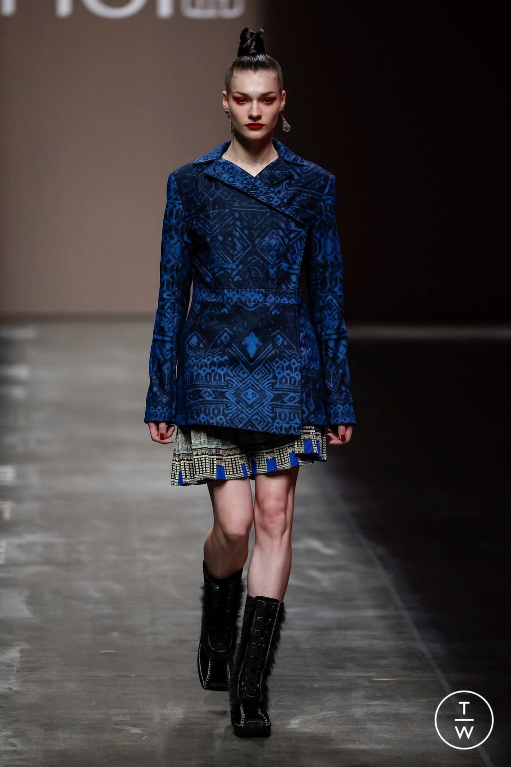 Fashion Week Milan Fall/Winter 2024 look 16 from the Hui collection 女装