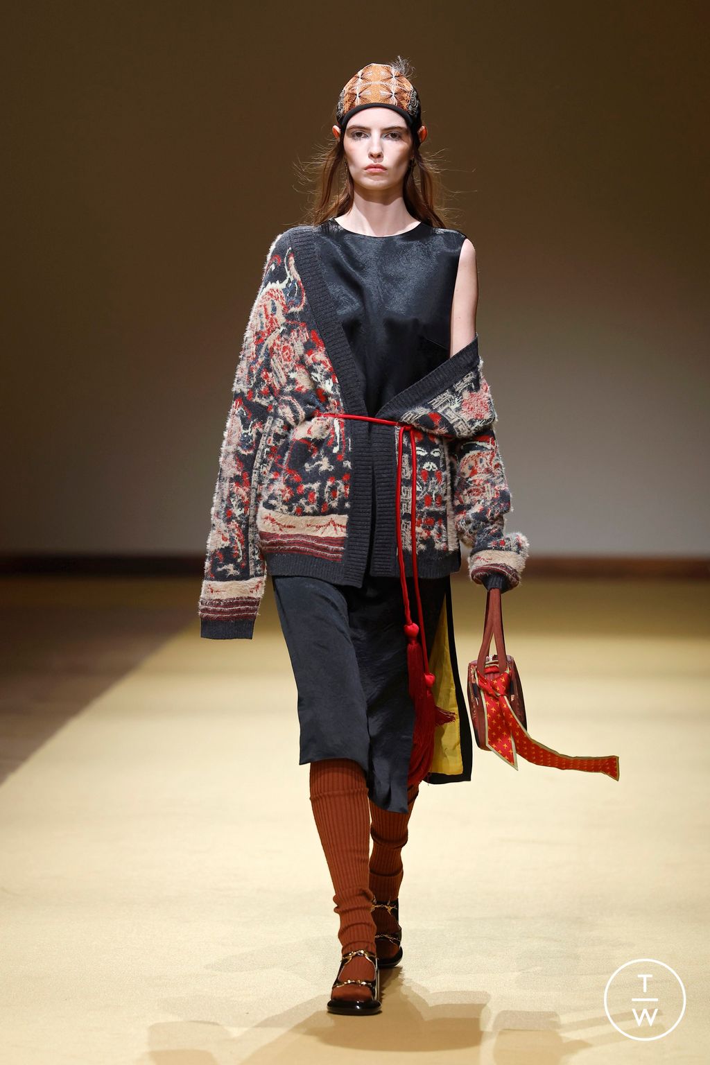 Fashion Week Milan Fall/Winter 2026 look 21 from the Hui collection womenswear