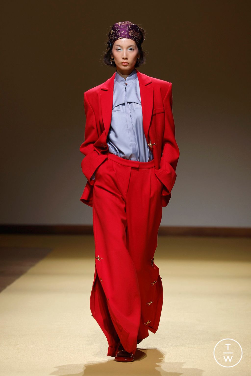 Fashion Week Milan Fall/Winter 2026 look 24 from the Hui collection womenswear