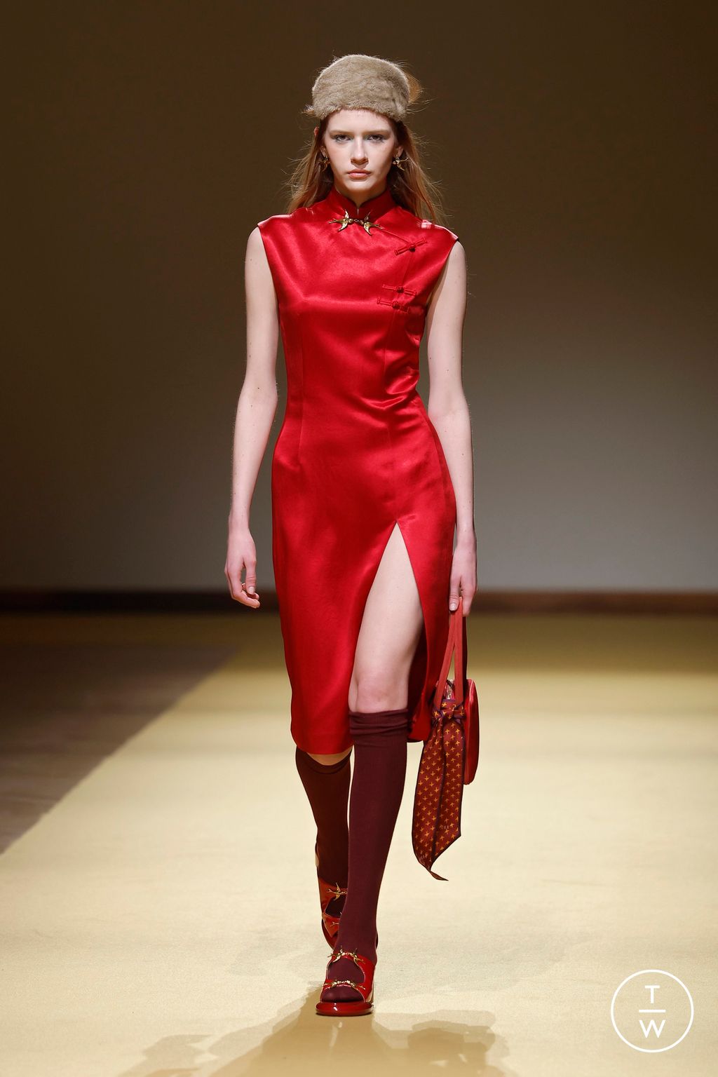 Fashion Week Milan Fall/Winter 2026 look 30 from the Hui collection womenswear