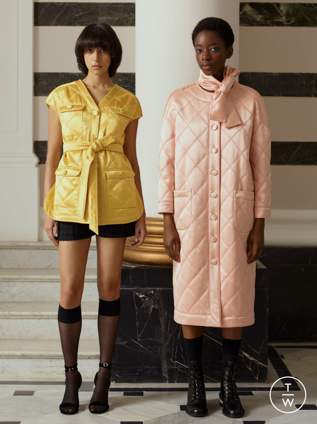 Fashion Week London Fall/Winter 2021 look 4 from the Huishan Zhang collection womenswear