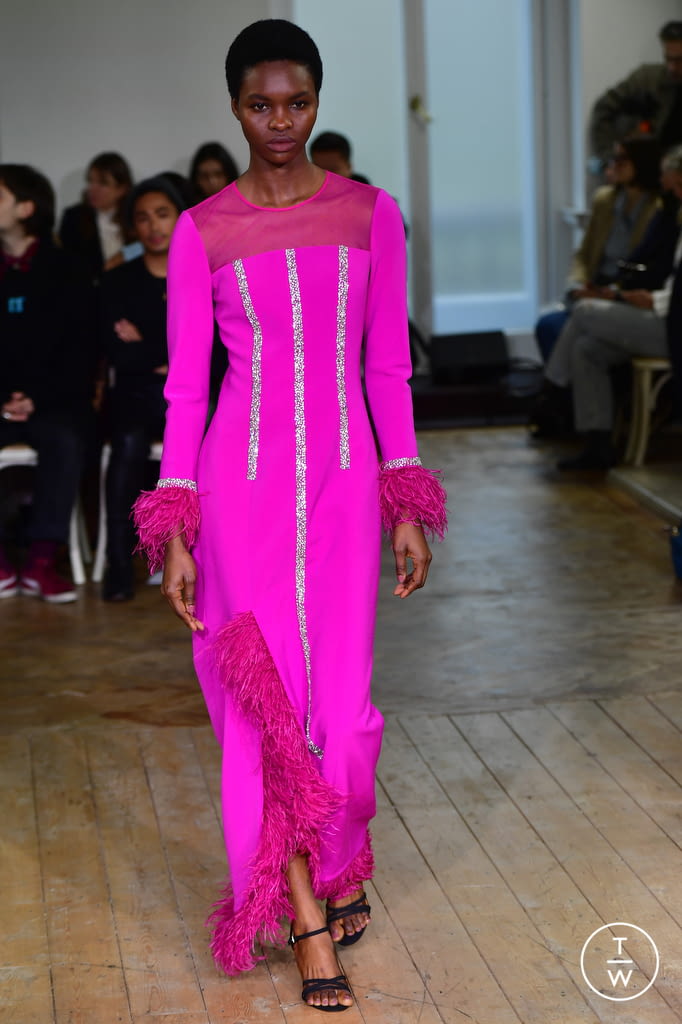 Fashion Week London Fall/Winter 2022 look 5 from the Huishan Zhang collection womenswear