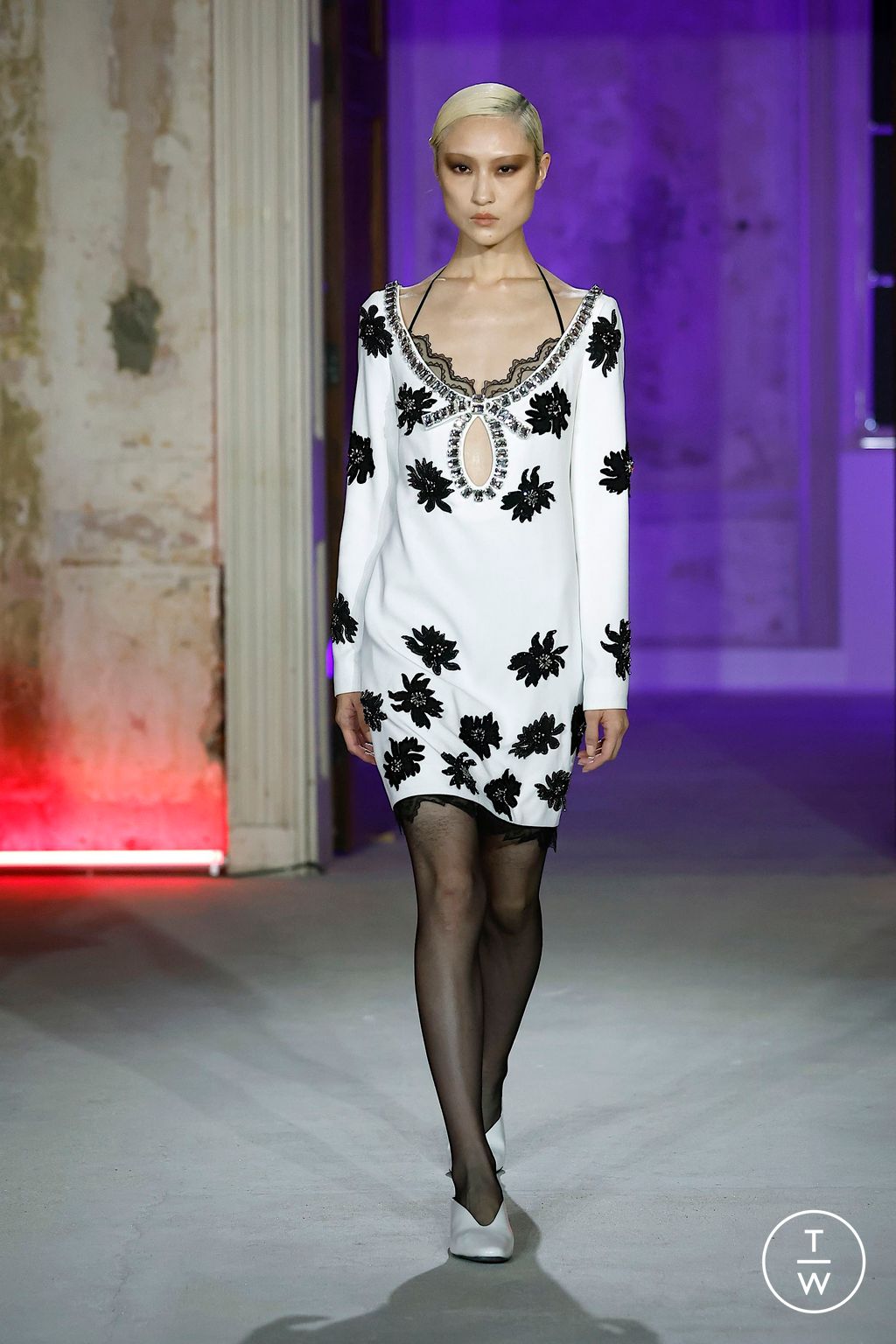 Fashion Week London Spring/Summer 2025 look 27 from the Huishan Zhang collection womenswear