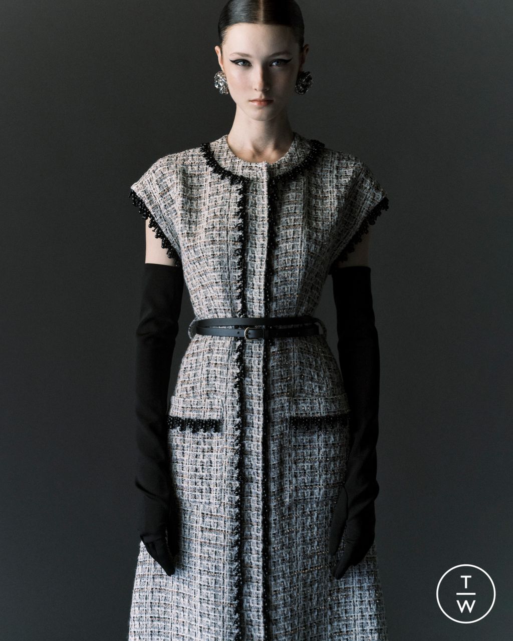 Fashion Week London Resort 2025 look 12 from the Huishan Zhang collection 女装