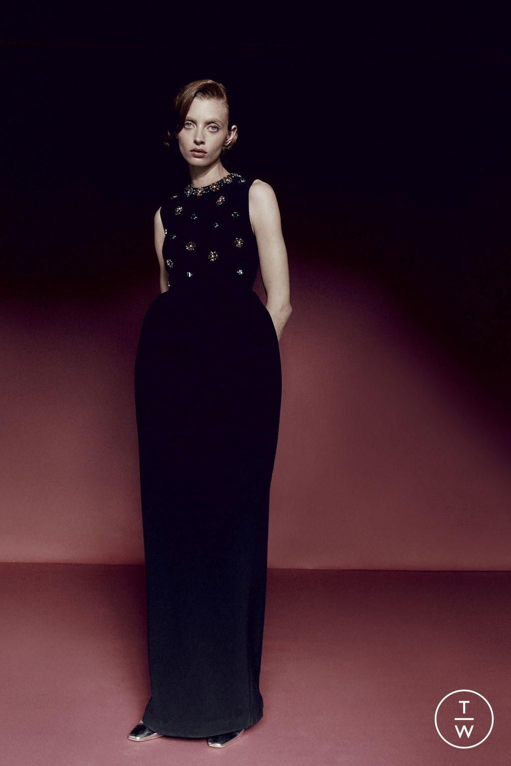 Fashion Week London Resort 2026 look 12 from the Huishan Zhang collection womenswear