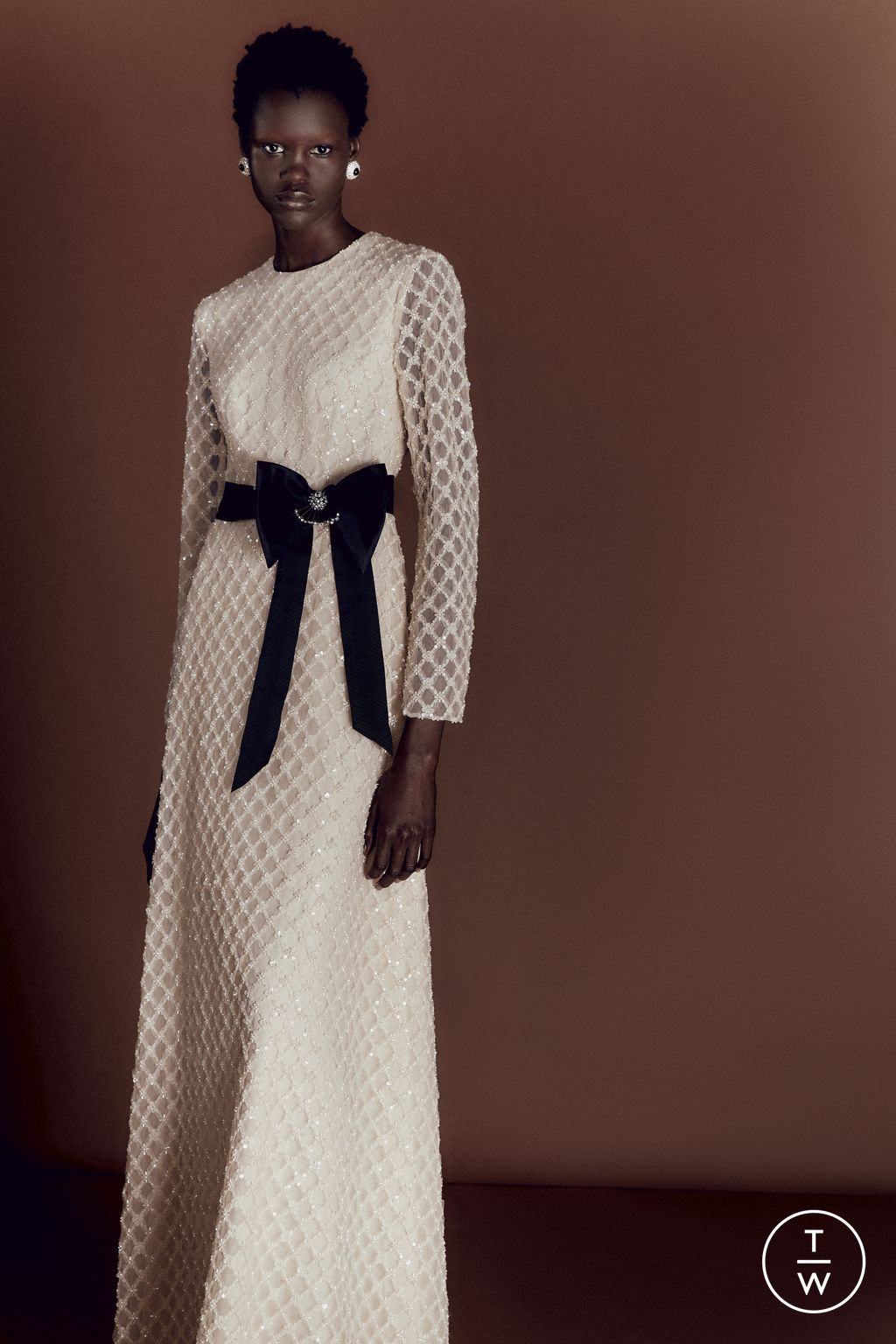 Fashion Week London Resort 2026 look 27 from the Huishan Zhang collection womenswear