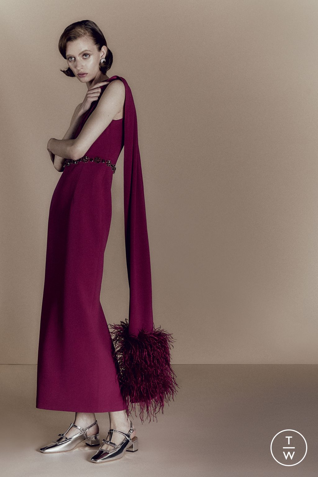 Fashion Week London Resort 2026 look 30 from the Huishan Zhang collection womenswear