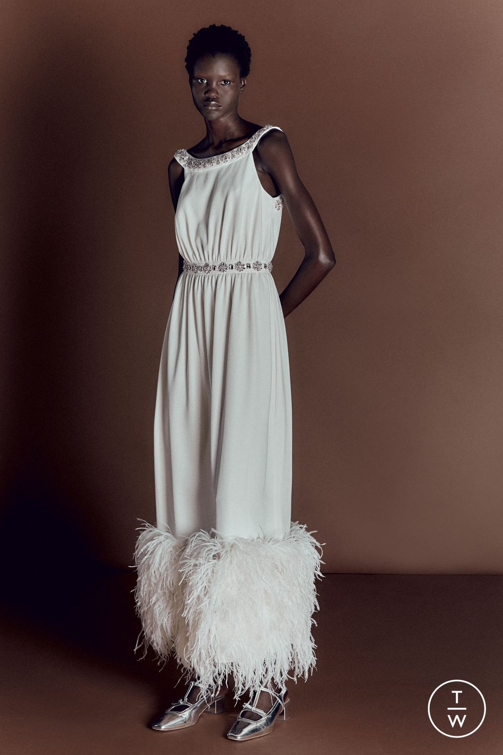 Fashion Week London Resort 2026 look 31 from the Huishan Zhang collection womenswear