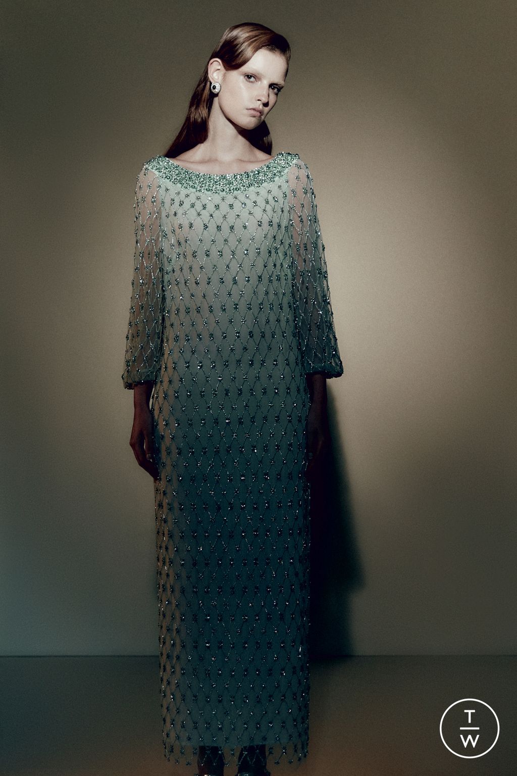 Fashion Week London Resort 2026 look 32 from the Huishan Zhang collection womenswear