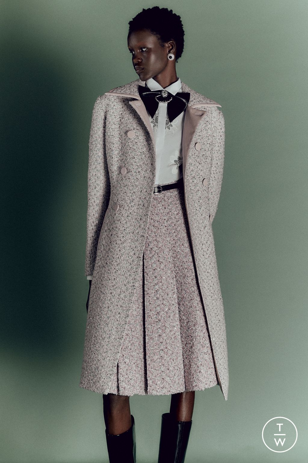 Fashion Week London Resort 2026 look 5 from the Huishan Zhang collection womenswear