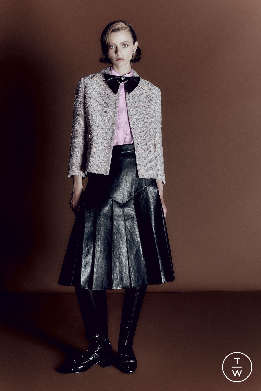 Fashion Week London Resort 2026 look 6 from the Huishan Zhang collection womenswear