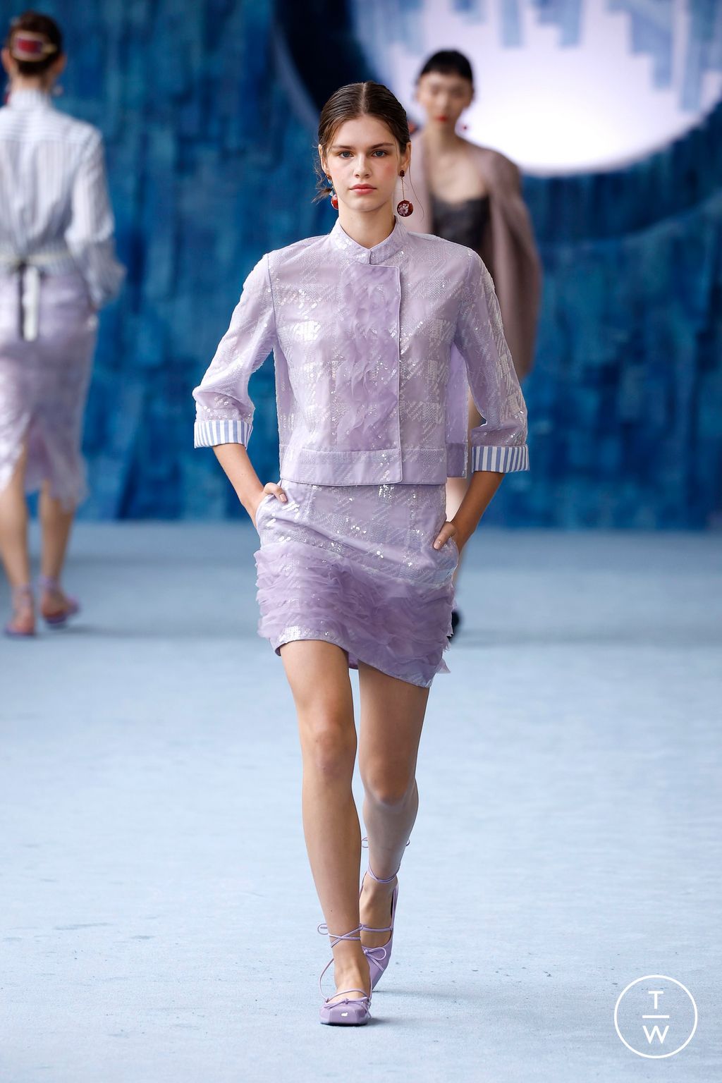 Fashion Week Milan Spring/Summer 2025 look 15 de la collection Hui womenswear
