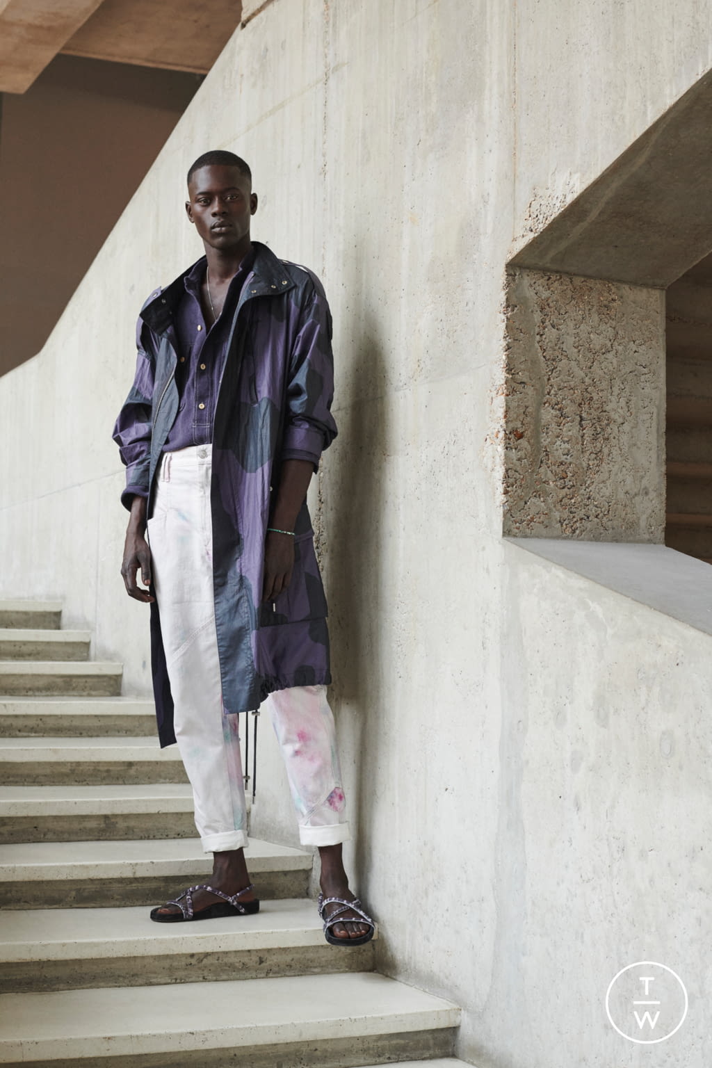 Fashion Week Paris Spring/Summer 2021 look 1 from the Isabel Marant collection menswear